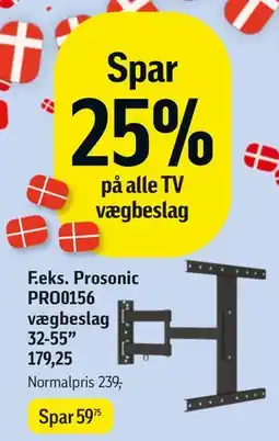 Føtex Prosonic PRO0156 vægbeslag 32-55” tilbud