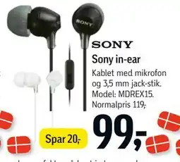Føtex Sony in-ear tilbud