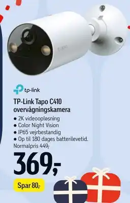 Føtex TP-Link Tapo C410 overvågningskamera tilbud