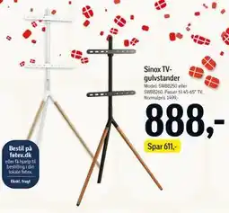 Føtex Sinox TV-gulvstander tilbud