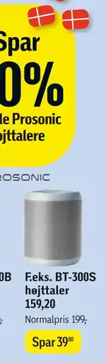 Føtex Prosonic BT-300S højttaler tilbud
