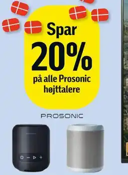 Føtex Spar 20% på alle Prosonic højttalere tilbud
