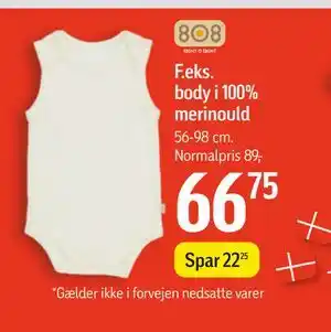 Body i 100% merinould