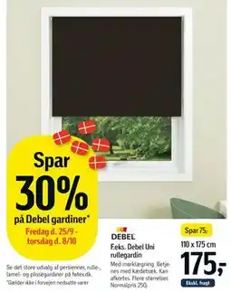 Føtex F.eks. Debel Uni rullegardin tilbud