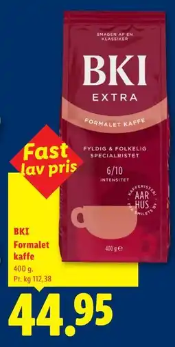 Lidl BKI Formalet kaffe tilbud