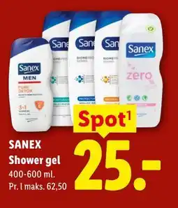 Lidl SANEX Shower gel tilbud