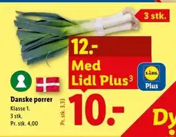 Lidl Danske porrer tilbud