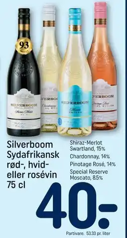 REMA 1000 Silverboom Sydafrikansk rød-, hvid- eller rosévin 75 cl tilbud