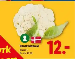 Lidl Dansk blomkål tilbud