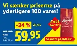 Lidl MERRILD Kaffe tilbud
