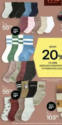 Føtex 4- eller 5-pak strømper tilbud