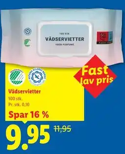 Lidl Vådservietter tilbud