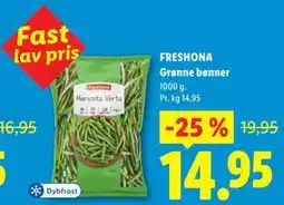 Lidl FRESHONA Grønne bønner tilbud