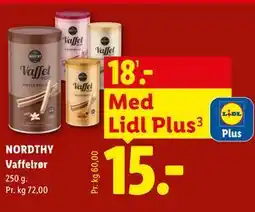 Lidl NORDTHY Vaffelrør tilbud