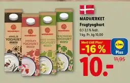Lidl MADVÆRKET Frugtyoghurt, App-pris tilbud
