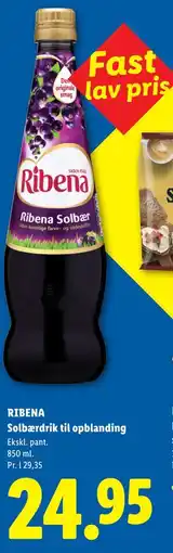 Lidl RIBENA Solbærdrik til opblanding tilbud
