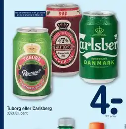 REMA 1000 Tuborg eller Carlsberg tilbud