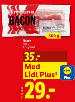 Lidl Bacon tilbud
