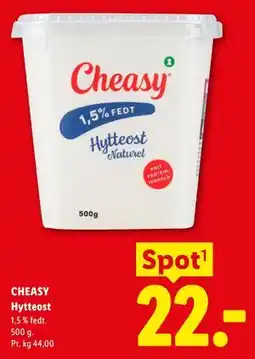 Lidl CHEASY Hytteost tilbud
