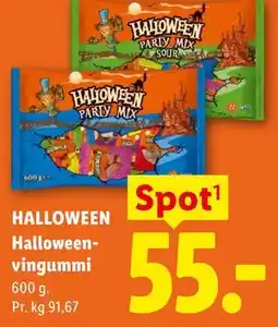 Lidl HALLOWEEN Halloween-vingummi tilbud