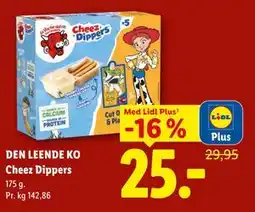 Lidl DEN LEENDE KO Cheez Dippers, App-pris tilbud