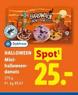 Lidl HALLOWEEN Mini-halloween-donuts tilbud