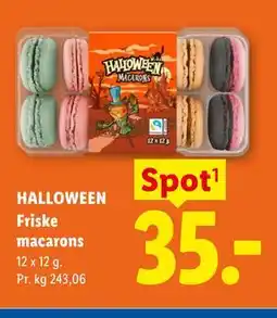 Lidl HALLOWEEN Friske macarons tilbud