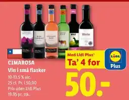 Lidl CIMAROSA Vin i små flasker, App-pris tilbud
