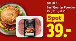 Lidl DELUXE Beef Quarter Pounder tilbud
