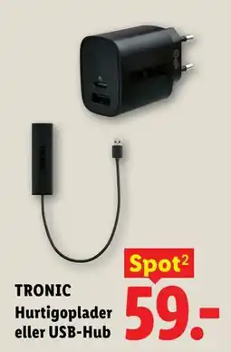Lidl TRONIC Hurtigoplader eller USB-Hub tilbud