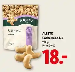 Lidl ALESTO Cashewnødder tilbud