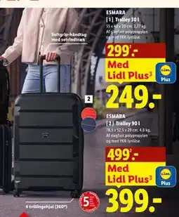 Lidl ESMARA [ 2 ] Trolley 90 l tilbud