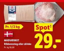 Lidl MADVÆRKET Ribbenssteg eller skinke tilbud