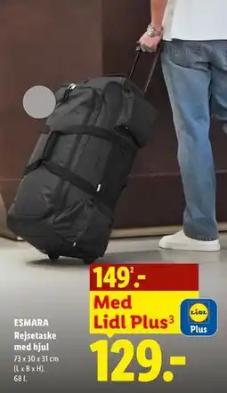 Lidl ESMARA Rejsetaske med hjul tilbud