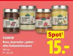 Lidl SVANSØ Brun, bearnaise-, peber- eller hollandaisesauce tilbud