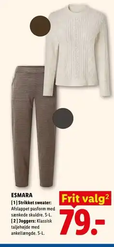 Lidl ESMARA Strikket sweater tilbud