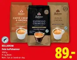 Lidl BELLAROM Hele kaffebønner tilbud