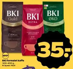 Netto BKI formalet kaffe tilbud
