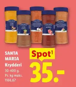 Lidl SANTA MARIA Krydderi tilbud