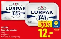 Lidl LURPAK Smør eller smørbar tilbud