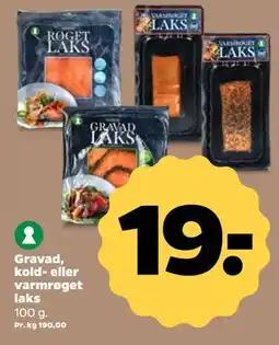 Netto Gravad, kold- eller varmrøget laks tilbud