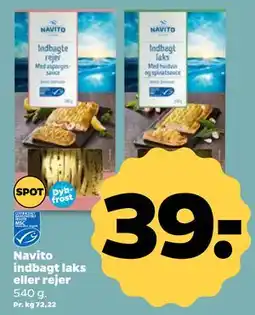 Netto Navito indbagt laks eller rejer tilbud