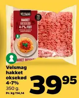 Netto Velsmag hakket oksekød 4-7% tilbud