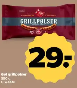 Netto Gøl grillpølser tilbud