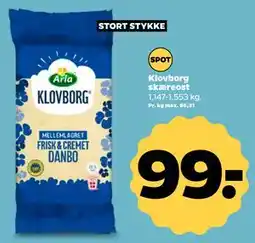 Netto Klovborg skæreost tilbud