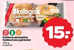 Netto Kohberg økologiske fuldkornsburgerboller tilbud