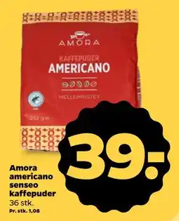 Netto Amora americano senseo kaffepuder tilbud