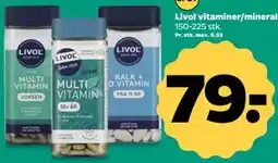 Netto Livol vitaminer/mineraler tilbud