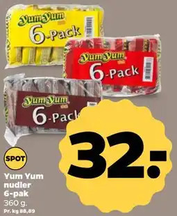 Netto Yum Yum nudler 6-pak tilbud
