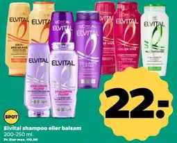 Netto Elvital shampoo eller balsam tilbud